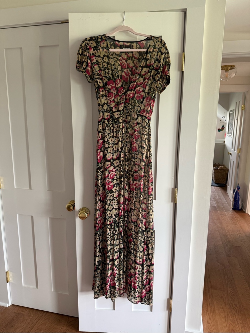 Reformation Floral Maxi blouse